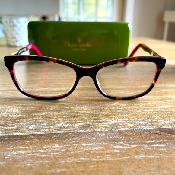 Kate Spade Angelisa Eye Glasses, Tortoise & Pink, S0X 135 - Picture 7 of 11